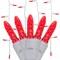 70 Red M5 LED Icicle Light Set 7.5Ft. White Wire Christmas